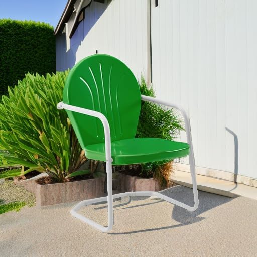 Crosley Furniture Griffith Outdoor Chair, Retro Metal Patio Chairs - Image 5