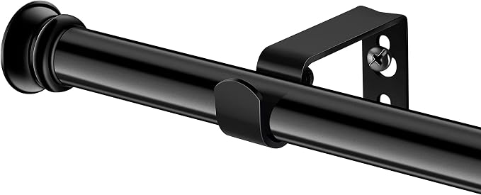Standard Decorative Window Curtain Rods 30 to 88 Inch, 5/8 Inch Diameter Small by Alskarhem
