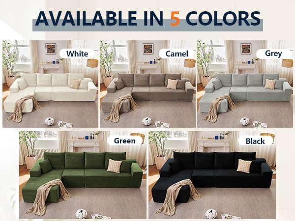135" Cloud Sectional Couch - Image 8