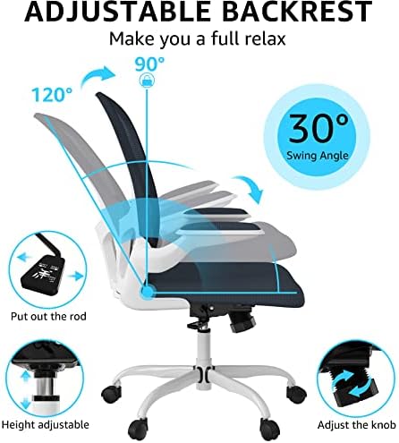 Ergonomic Office Chair, Comfort Swivel Home Office Task Chair, Breathable Mesh - Image 4