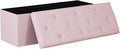 DUMOS 43in Foldable Storage Ottoman Bench, Storage Chest, Large End of Bed Foot by DumosLifestyle