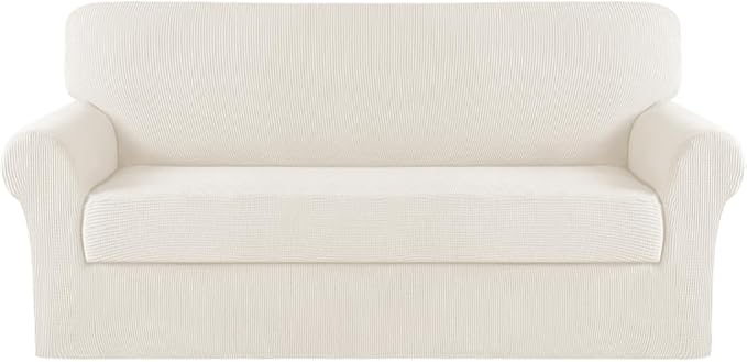 Turquoize Stretch Sofa Slipcover 2 Pieces Sofa Cover Couch Cover by Turquoize