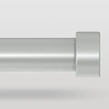 Silver Curtain Rods for Windows 36 to 176 Inch, Size:36-176 Inch by VOIIYCurtainRods