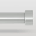 VOIIY Silver Curtain Rods for Windows 72 to 144 Inch, Size:36-144 Inch by VOIIYCurtainRods