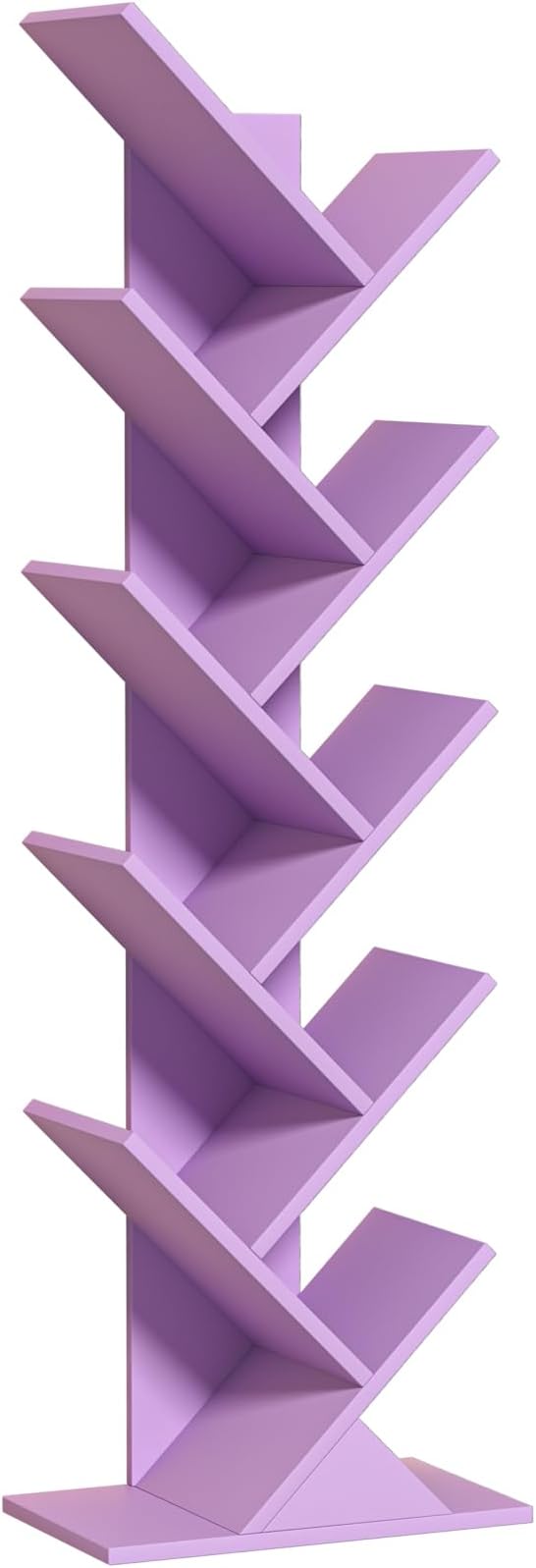 10 Tier Tree Book Shelf, Floor Standing Wood Bookshelf - Image 8