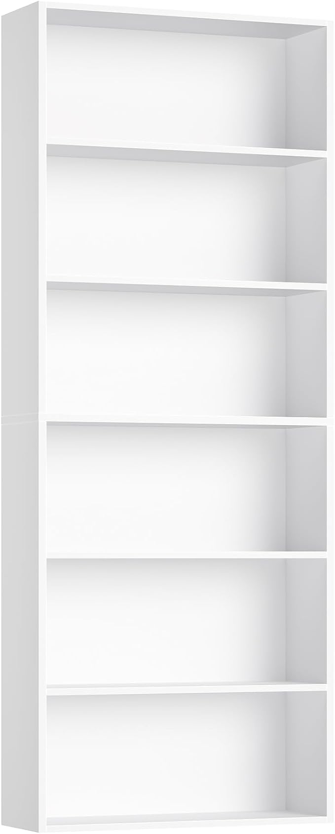 FOTOSOK 6-Tier Open Bookcase and Bookshelf, Freestanding Display Storage - Image 9