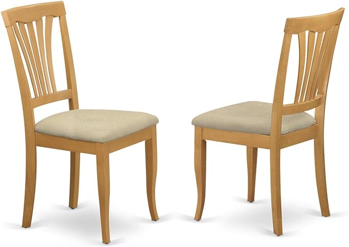 East West Furniture AVC-OAK-C Avon Kitchen Dining Chairs by EastWestFurniture