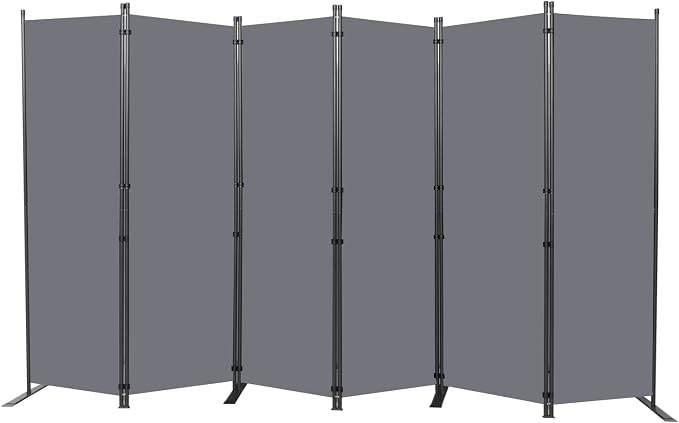Room Divider 6FT Portable Room Dividers and Folding Privacy Screens, 6 Panel by HOMSCREENER