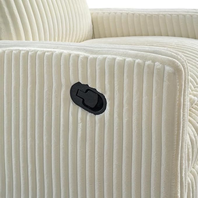 Oxford Baby Uptown Upholstered Glider Recliner Rocking Chair 360° Swivel - Image 8