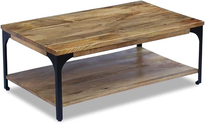 Solid Mango Wood Coffee Table - Image 5