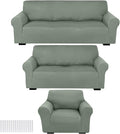 Peryiter 3 Pcs Couch and Loveseat Covers Set Sofa Cover by Peryiter