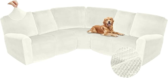 Arfntevss Sectional Recliner Couch Covers Velvet Corner Sectional Sofa Cover by Arfntevss