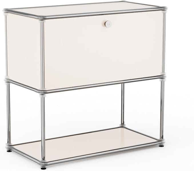 Modern Storage Cabinet White D Versatile Free-Standing Organizer by ARVORAHome