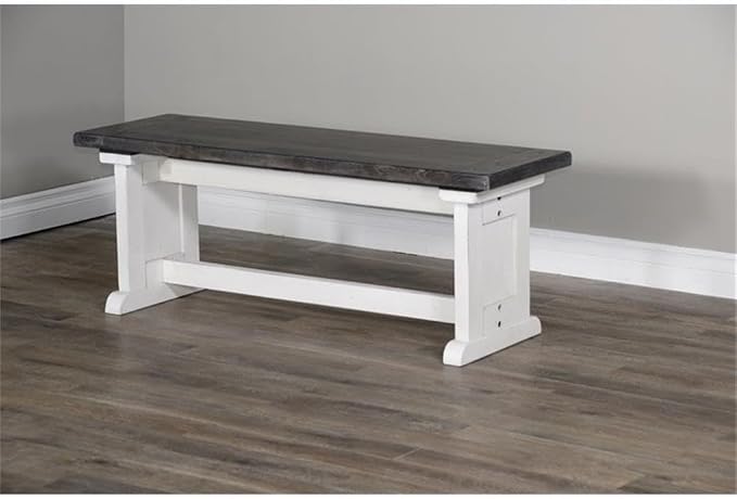 Pemberly Row 4-Piece Farmhouse Wood Breakfast Nook Set - Image 8