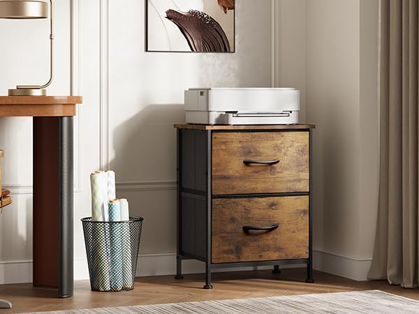 WLIVE Night Stand Set of 2, Small Dresser - Image 9