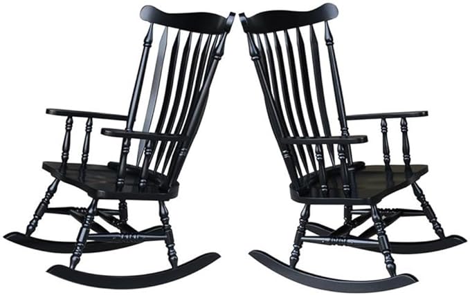 International Concepts Williamsburg Rocker Antique Black - Image 7