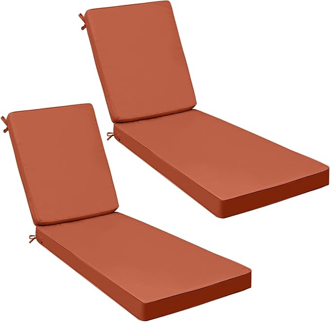 AAAAAcessories Outdoor Chaise Lounge Cushions, Waterproof Patio Furniture by AAAAAcessories