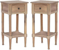 Home Square Wood Accent Starfish Coastal Side Table in Natural by HomeSquare