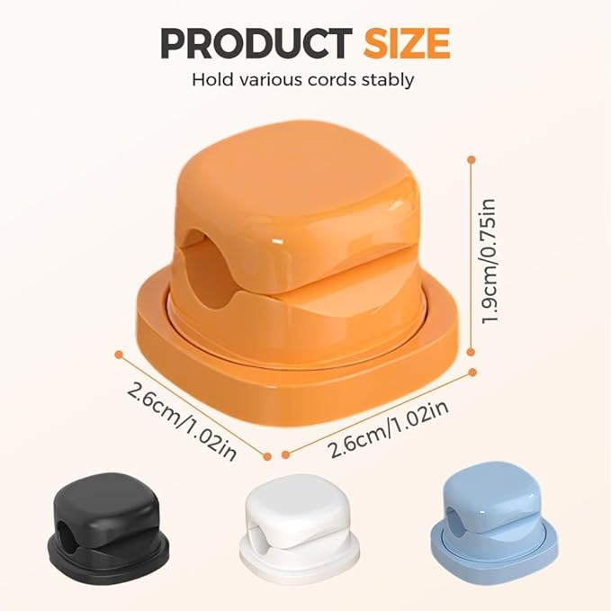 6 Pack Cord Organizer Holder, 2026 New Adjustable Cable Organizer Clips - Image 4