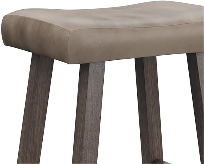 Hillsdale Furniture Saddle Counter Stool, Rustic Gray - Image 6