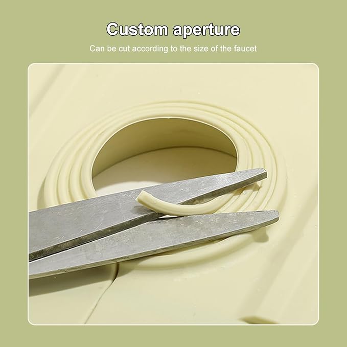 Faucet Mat for Kitchen Sink, 2024 Upgrade Faucet Guard Draining Mat Silicone - Image 4