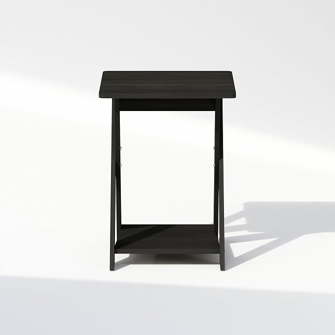 Furinno TIDUR Night Stand, Open Shelf Design X-Legs Nightstand, Criss-Crossed - Image 6