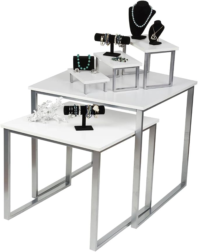 Displays2go Set of 2 Nesting Tables - Image 2