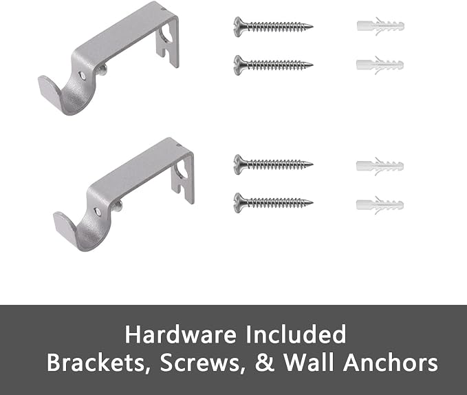 GXOACKJ Curtain Rods for windows 32-48 inch, 5/8 inch Decorative Silver - Image 6