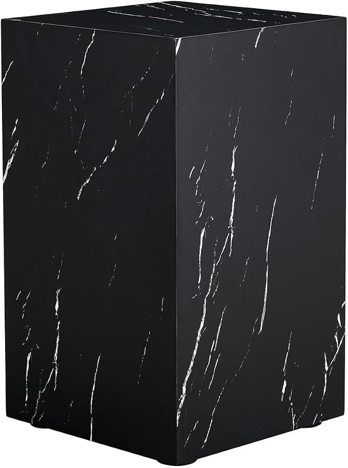 End Table, Side Table Living Room Table, Faux Marble Sofa Couch Bedside - Image 7