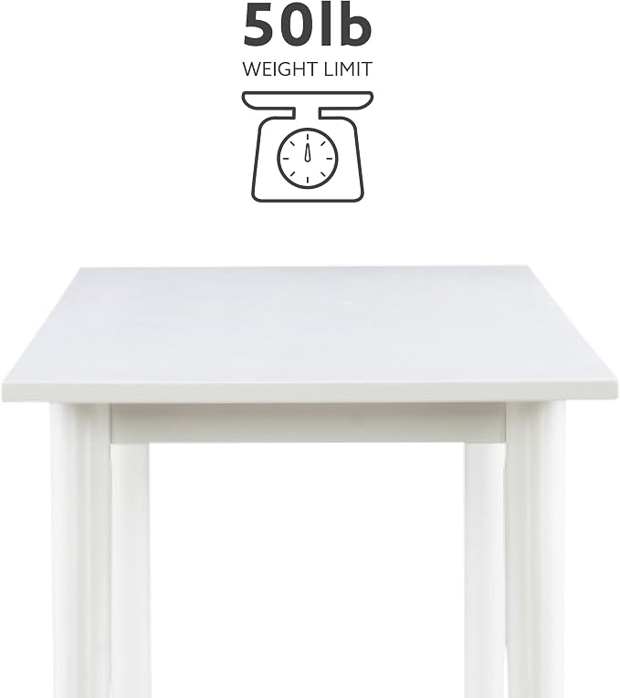 Linon Melissa White Mid Century Console Table - Image 4