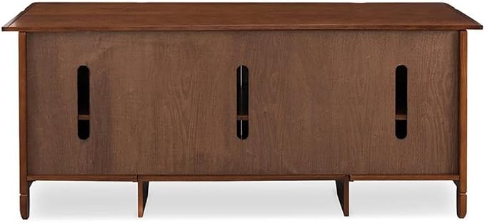 Leick Home 89360 Rustic Oak TV Stand - Image 4