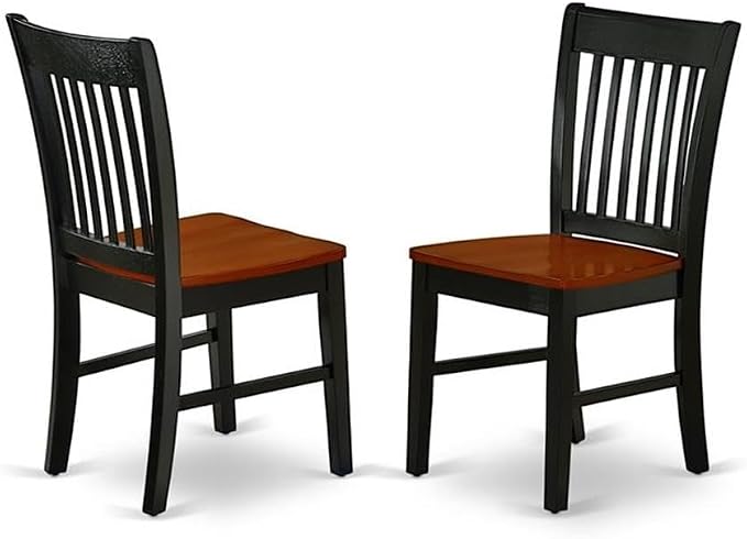 East West Furniture NDNO5-BCH-W 5 Piece Dinette Set - Image 4