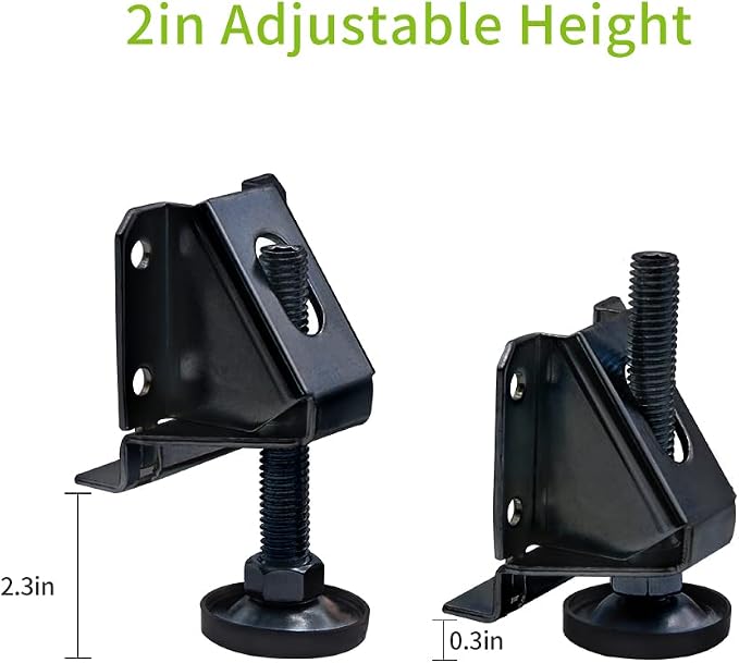 DkOvn 8 Pack Heavy Duty Furniture Leg Levelers, Leveling Feet - Image 3