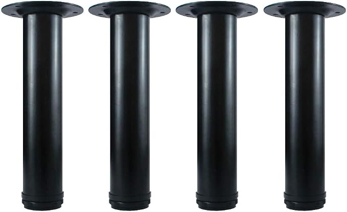 QLLY 10 Inch Adjustable Metal Coffee Table Legs, Heavy Duty Round Furniture Legs by QLLY