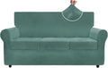 ZNSAYOTX Luxury Velvet Couch Cover 4 Piece Stretch Sofa Covers by ZNSAYOTX