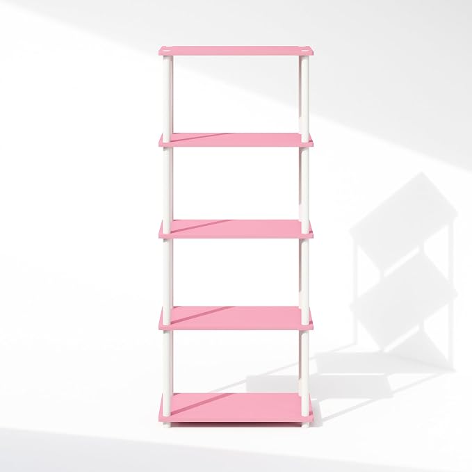 Furinno Turn-N-Tube Book Shelf, 5-Tier Bookshelf, Bookcase - Image 6