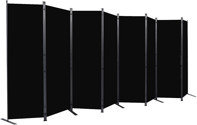 Room Divider 6FT Portable Room Dividers and Folding Privacy Screens, 8 Panel by HOMSCREENER