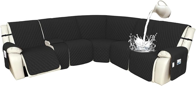 Arfntevss Recliner Sectional Couch Covers 1OO% Waterproof L Shape Sofa Cover by Arfntevss