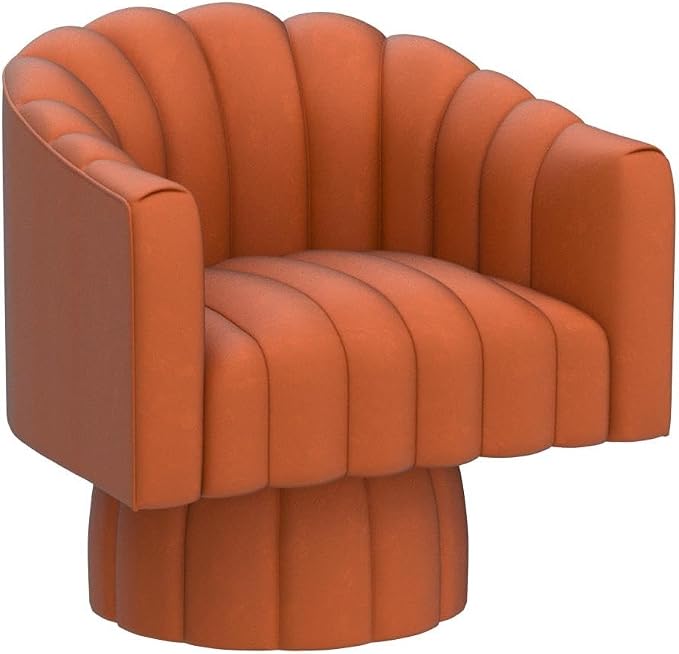 Dewhut Swivel Accent Chair, 360° Swivel Barrel Chair - Image 5