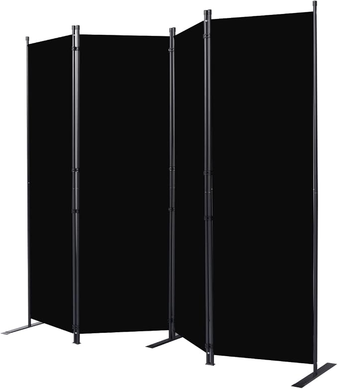 Room Divider 6FT Portable Room Dividers and Folding Privacy Screens, 4 Panel - Image 7