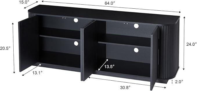 LKTART 64" Sideboard Buffet Cabinet - Image 2