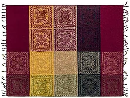 Bohemian Throw Blanket Hippie Chenille Jacquard Tassels Soft Chair Cover - Image 7
