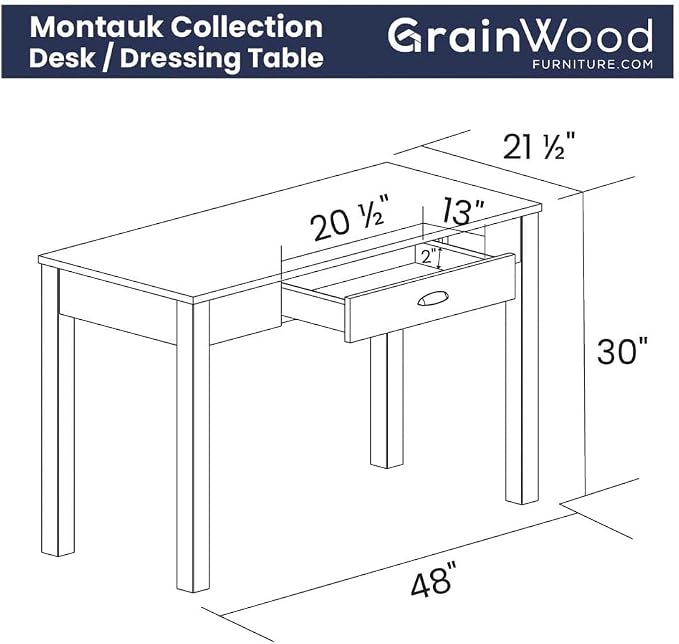 Grain Wood Furniture Montauk Desk/Dressing Table - Image 2