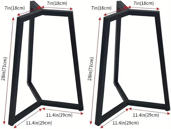 Metal Round Table Legs 28 Inch Metal Coffee Table Legs - Image 5