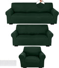 Peryiter 3 Pcs Couch and Loveseat Covers Set Sofa Cover by Peryiter