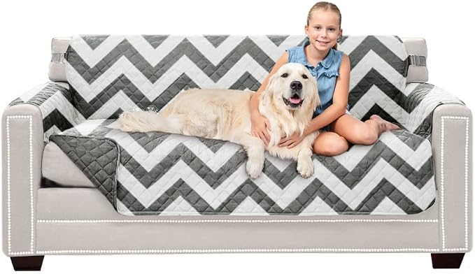 Sofa Shield® Couch Slip Covers for Dogs, Reversible Furniture Protector by SofaShield