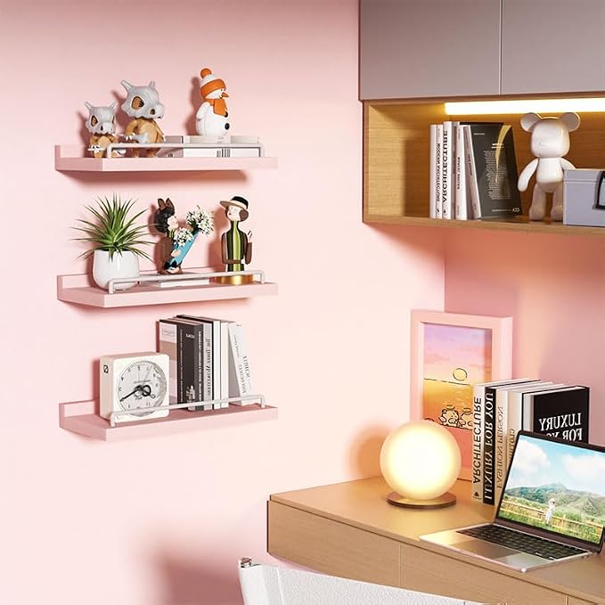 RYOFOBETTO Small Floating Shelf, 6X9 Inches Farmhouse Wall Shelves - Image 4