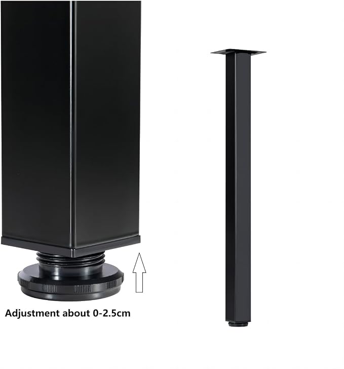 LCSDLHLSY Table Legs 40 inch, Adjustable Metal Legs, Home DIY Furniture Legs - Image 8