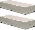 Outdoor Chaise Lounge Cover 2 Pack Patio Lounge Chair Covers Waterproof 600D by GoldenRaindrop