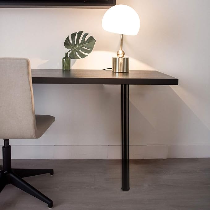 QLLY 30 inch Adjustable Metal Desk Legs, Heavy Duty Furniture Table Legs - Image 7